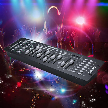 Centralina mixer luci 192 canali con display DMX controller luce da discoteca Dj - enzoled
