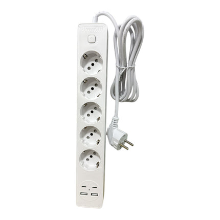 Multipresa schuko ciabatta a 2 3 4 5 posti con interruttore ON/OFF due uscite Usb due Tyoe-c 16A - enzoled