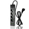 Multipresa 4 posti schuko 3 porte di ricarica 2 usb-a e 1 usb-c ciabatta elettrica con interruttore 10/16A - enzoled