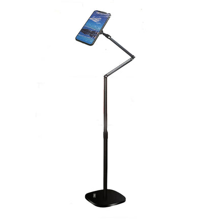 Piantana per cellulari inclinabile supporto da pavimento tavolo flessibile per smartphone allungabile cavalletto con rotazione 360° - enzoled