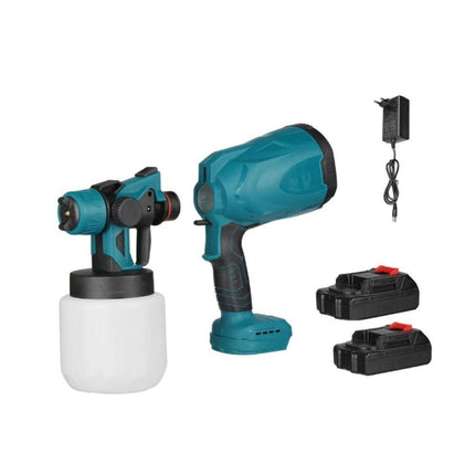 Pistola a spruzzo per vernice verniciare con doppia batteria 48v serbatoio di 750 ml spruzzatore di verniciatura - enzoled