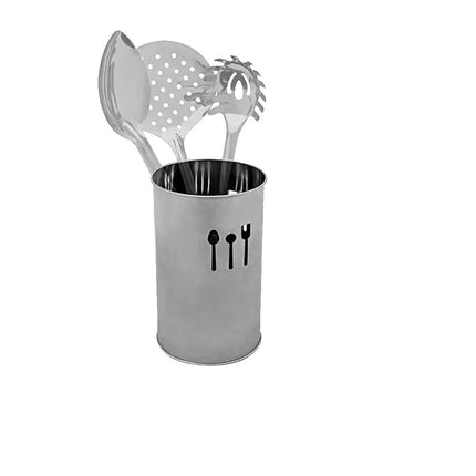 Portaposate in acciaio contenitore scolaposate porta utensili da cucina  15x10 cm - enzoled