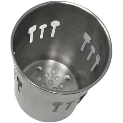 Portaposate in acciaio contenitore scolaposate porta utensili da cucina  15x10 cm - enzoled