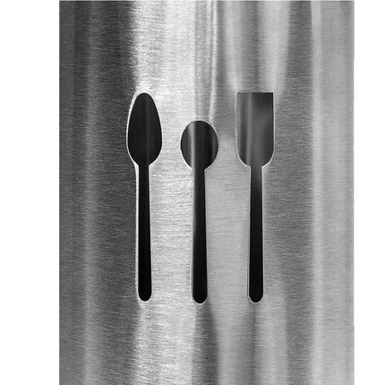 Portaposate in acciaio contenitore scolaposate porta utensili da cucina  15x10 cm - enzoled