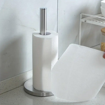 Porta rotolo verticale da cucina in acciaio inox supporto da tavolo per rotolo carta assorbente porta tovaglioli - enzoled
