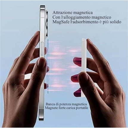 Power bank magnetico per cellulare da 10000 mAh caricabatteria universaleper smartphone calamitato wireless - enzoled