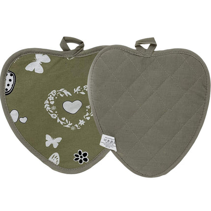 Set presina e guanto da cucina in cotone con imbottitura guanti presine da forno isolante - enzoled