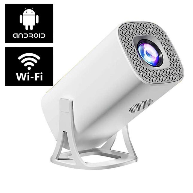 Mini proiettore portatile con sistema operativo Android WiFi 1080p full hd rotante a 180° uscita usb hdmi e aux - enzoled