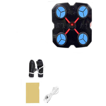 Pungliball elettrico ricaricabile macchina per boxe bluetooth con cassa luci musica incorporata due guantini - enzoled
