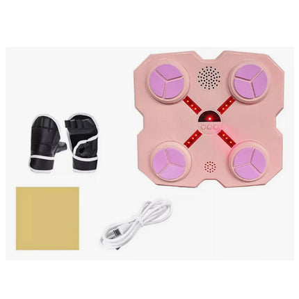 Pungliball elettrico ricaricabile macchina per boxe bluetooth con cassa luci musica incorporata due guantini - enzoled