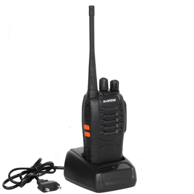 Ricetrasmittente portatile 16 canali 5w trasmittente radio uhf ricetrasmettitore distanza 3Km con base di ricarica e cuffia - enzoled