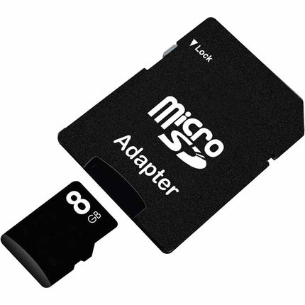 Micro SD con adattatore scheda di memoria da 8 16 32 64 e 128 GB memory card per videocamere fotocamera cellulare - enzoled