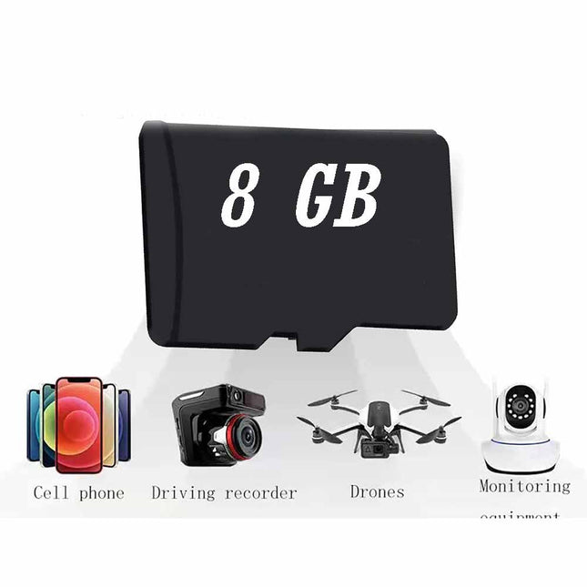 Micro SD con adattatore scheda di memoria da 8 16 32 64 e 128 GB memory card per videocamere fotocamera cellulare - enzoled