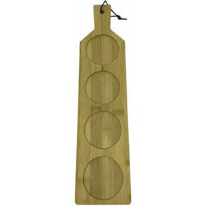 Set per aperitivo con 4 bicchieri per salse vassoio tagliere e cucchiaini finger food - enzoled