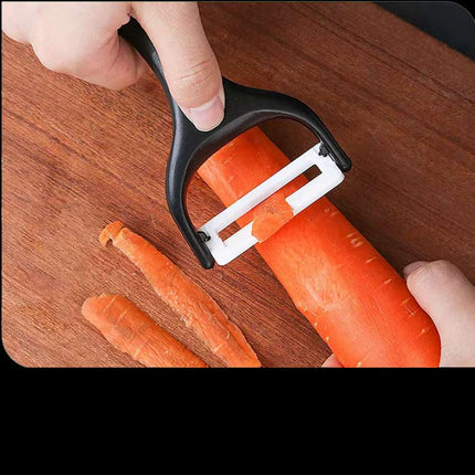 Set da cucina 4 coltelli forbici pela patate verdure rivestimento antiscivolo coltello nero antiaderente 6 pezzi - enzoled