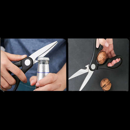Set da cucina 4 coltelli forbici pela patate verdure rivestimento antiscivolo coltello nero antiaderente 6 pezzi - enzoled