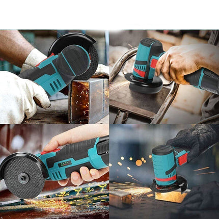 Mini flex a doppia batteria 12v smerigliatrice ricaricabile 2 dischi 76mm - enzoled