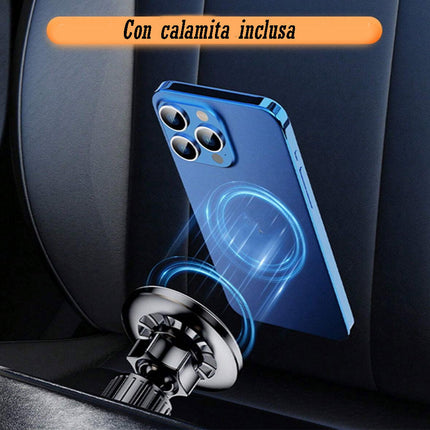 Supporto calamitato per cellulare da auto 2 in 1 porta telefonino con staffa o presa d’aria per cruscotto - enzoled