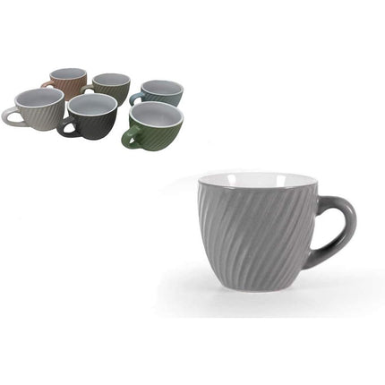 Set 6 tazzine da caffè in ceramica tazza con manico per espresso tazze colazione - enzoled