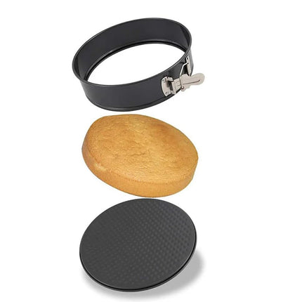 Set 2 teglie rotondo con cerniera apribile antiaderente da forno e frigo diverse dimensioni 24 25cm ruoto tortiera per cheescake - enzoled