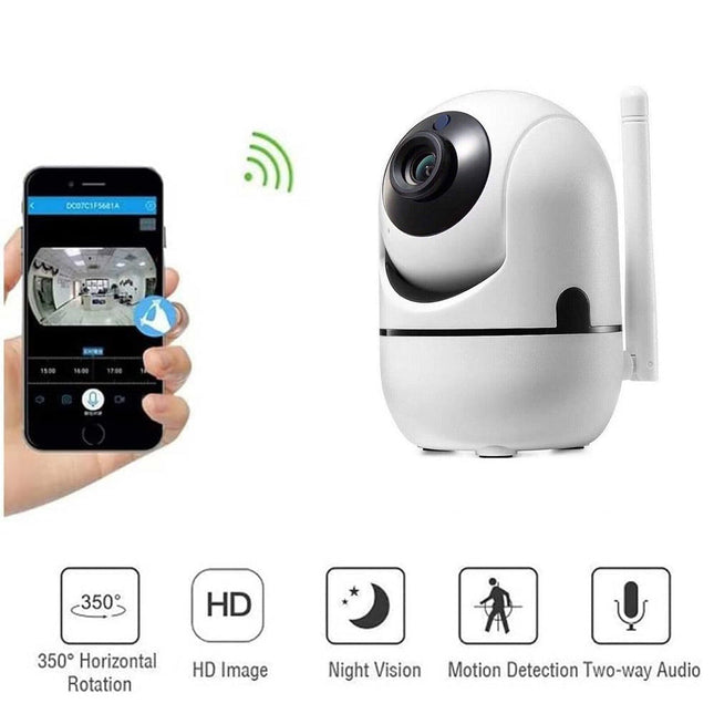 Telecamera Ip wireless motorizzata motion detection connessione WiFi e registrazione su micro sd indoor - enzoled