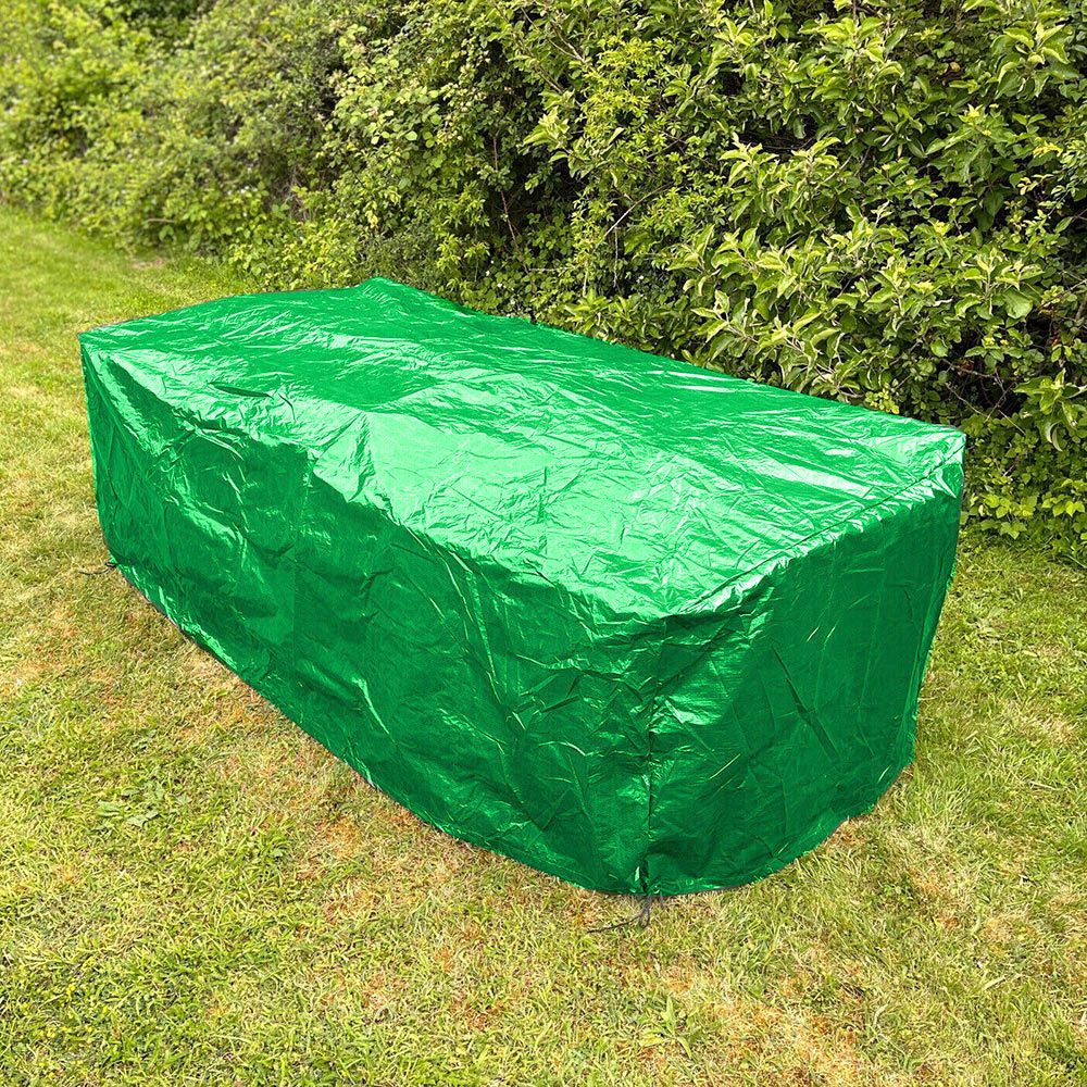 Telo protettiva occhiellato in pvc verde per sedie a sdraio motore condizionatore impermeabile copri oggetti da esterno varie misure - enzoled
