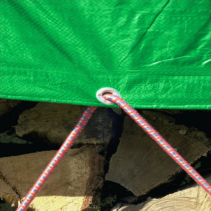 Telo protettiva occhiellato in pvc verde per sedie a sdraio motore condizionatore impermeabile copri oggetti da esterno varie misure - enzoled