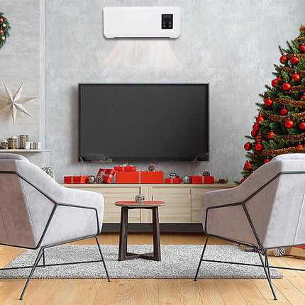 Termoconvettore aria calda 1500 watt mini condizionatore caldo bagno con display e telecomando - enzoled