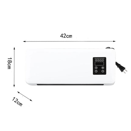 Termoconvettore aria calda 1500 watt mini condizionatore caldo bagno con display e telecomando - enzoled