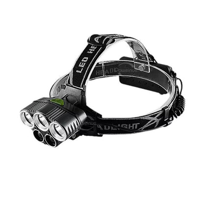 Torcia fronntale ricaricabile a 5 led 3 luce bianca fredda 2 luce blu 5 modalità di luce - enzoled
