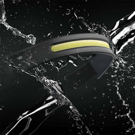 Torcia frontale ricaricabile doppio led dimmerabile con sensore di movimento passaggio - enzoled