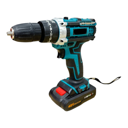 Trapano elettrico ricaricabile con motore brushless avvitatore cordless con doppia batteria 48v con 22 accessori in valigetta - enzoled