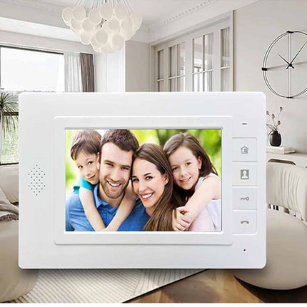Videocitofono 7 monitor lcd monofamiliare citofono pulsantiera infrarossi esterna campanello - enzoled