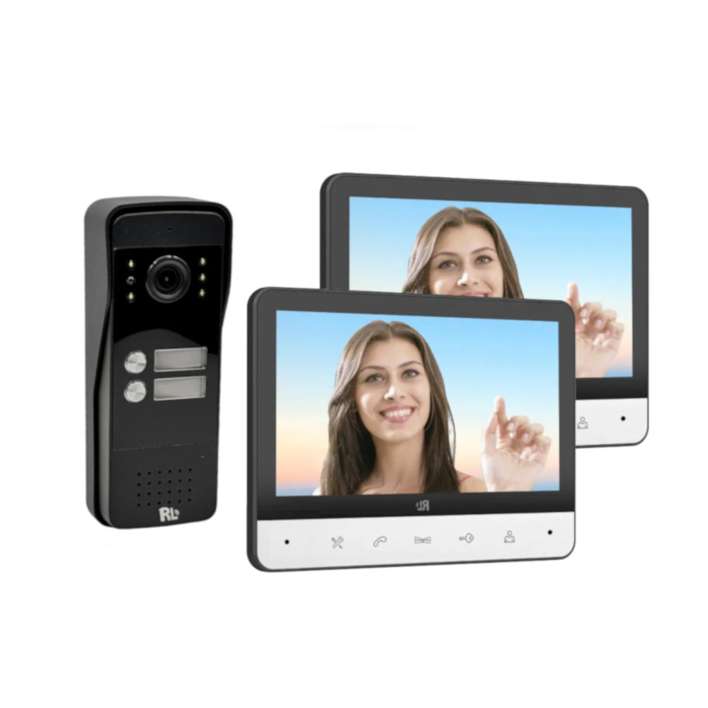 Videocitofono monitor lcd 7” monofamiliare e bifamiliare citofono a 4 fili pulsantiera infrarossi esterna campanello - enzoled