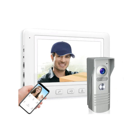 Videocitofono monitor lcd 7” monofamiliare e bifamiliare citofono a 6 fili pulsantiera gestibile da smartphone con app - enzoled
