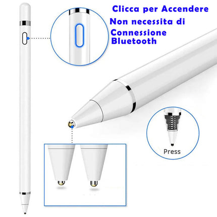 Penna touch universale ricaricabile adatta per smartphone tablet pennino per touchscreen enzoled