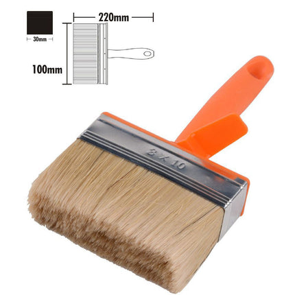 Pennello da imbianchino con setole lunghe e morbide pennellessa per pitturare verniciare dipingere plafonetta per colla da parati 30x100 mm - enzoled