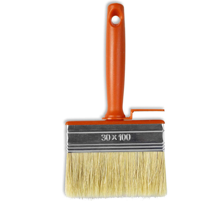 Pennello da imbianchino con setole lunghe e morbide pennellessa per pitturare verniciare dipingere plafonetta per colla da parati 30x100 mm - enzoled