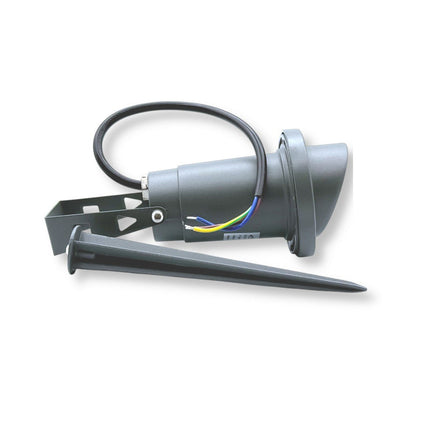 Faretto da esterno lampada da giardino doppia istallazione con picchetto interrabile e staffa a parete portalampada GU10 IP65 - enzoled
