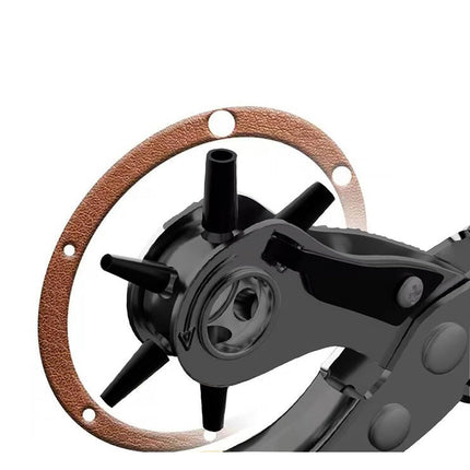 Pinza a fustella perforatrice fustellatrice per fori netti e precisi 6 misure  testa girevole - enzoled