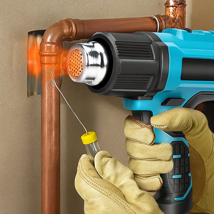 Pistola termica aria calda doppia batteria 48V con display