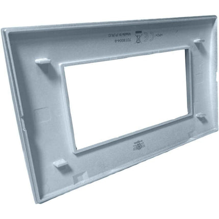 Placchetta 3 4 7 posti azzurro marino compatibile con vimar plana enzoled