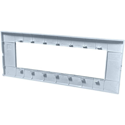Placchetta 3 4 7 posti azzurro marino compatibile con vimar plana enzoled