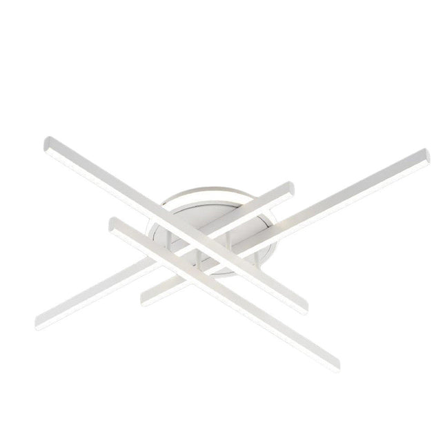 Plafoniera LED 45W luce soffitto design geometria tecnologia CCT enzoled