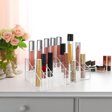 Organizer trucchi 36 scomparti espositore smalti rossetti cosmetici enzoled