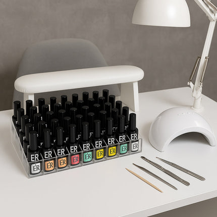 Organizer trucchi 36 scomparti espositore smalti rossetti cosmetici enzoled