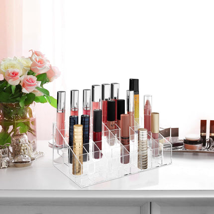 Organizer trucchi 36 scomparti espositore smalti rossetti cosmetici enzoled