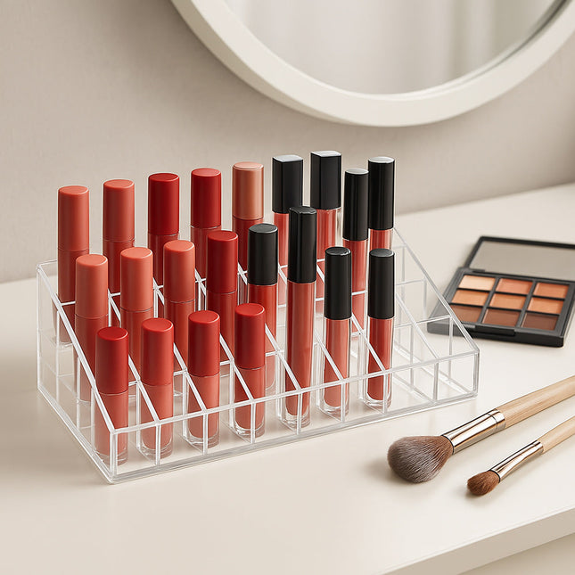 Organizer trucchi 36 scomparti espositore smalti rossetti cosmetici enzoled