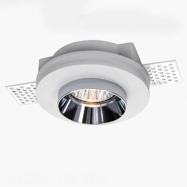 Portafaretto in gesso a scomparsa verniciabile per faretti GU10 enzoled