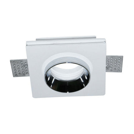 Portafaretto in gesso a scomparsa verniciabile per faretti GU10 enzoled